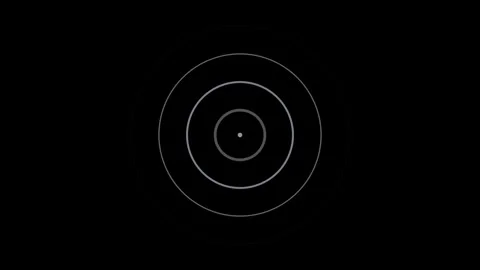 Concentric Circle Loading Screen Perfect Loop Stock Footage 340925868