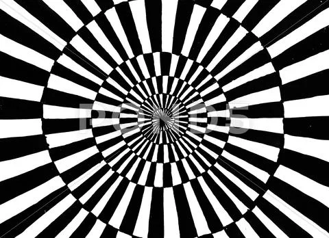 Concentric circle ornament Stock Illustration