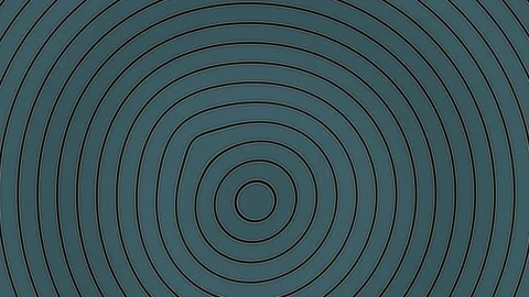 Concentric circle pattern with dark background in abstract Stock Footage 340391125