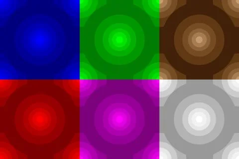 Concentric circle seamless pattern Stock Illustration