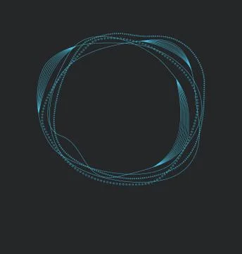 Concentric circles, abstract background. Stock Illustration