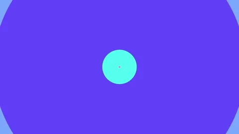 Concentric Circles Abstract Background, Pink, Cyan, Blue Dots, Modern Minim.. Stock Footage 333472153
