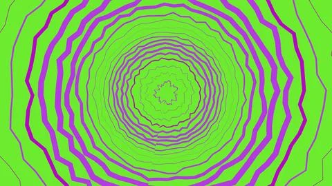 Concentric circles abstract pattern in green and pink イラスト素材