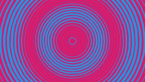 Concentric circles abstract wave pattern 库存插图
