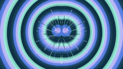 Concentric Circles Animation Blue Gradient Effect. Stock Footage 329289487