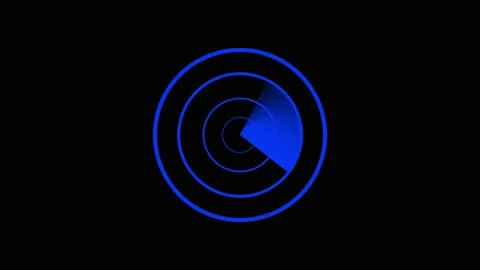 Concentric circles animation with blue gradient. Concentric circles abstrac.. Stock Footage 337569056