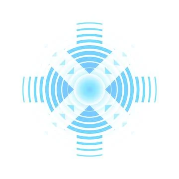 Concentric circles. Circles with a common center. Vector. Illustration イラスト素材