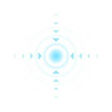 Concentric circles. Circles with a common center. Vector. Illustration 스톡 일러스트