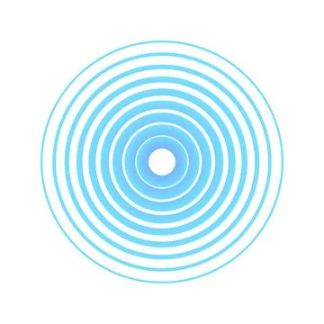 Concentric circles. Circles with a common centre. Vector illustration Stock Illustration