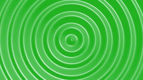 Concentric circles extraction on green screen background Stock Footage 313476111