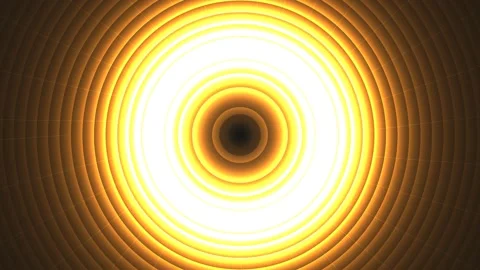 Concentric circles form a bright light with warm tones Stock Footage 339327056