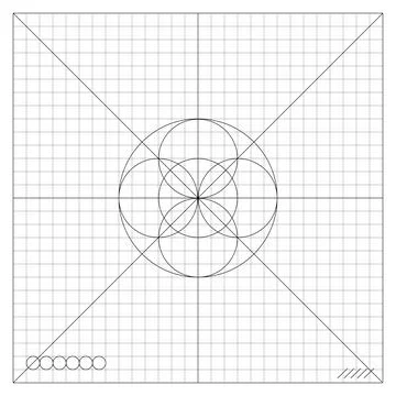 Concentric Circles Forming Complex Pattern イラスト素材