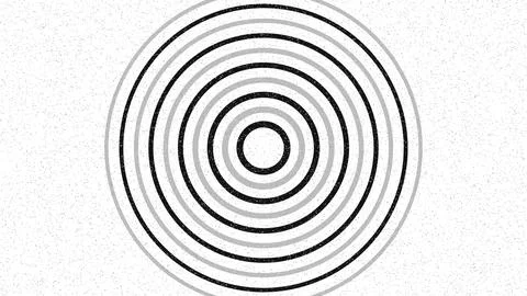 Concentric circles geometric pattern abstract design Stock Illustration