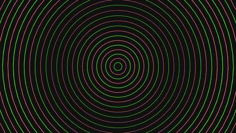 Concentric circles geometric pattern with pixelated effect Ilustración de archivo