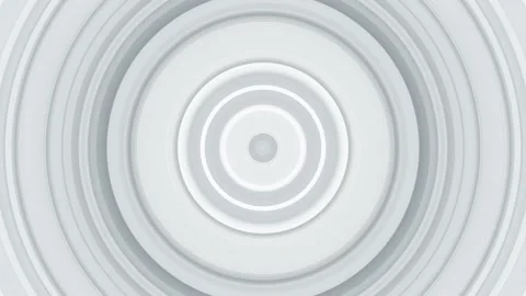 Concentric Circles Geometric White Abstract Background Stock Footage 135820011