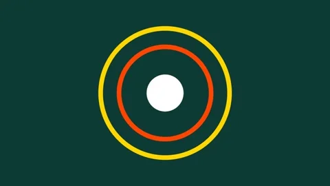 Concentric circles graphic design element. Stock Footage 334658975