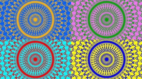 Concentric circles, hypnotic blinking, vibration. Dynamic, motion video Stock Footage 117862461