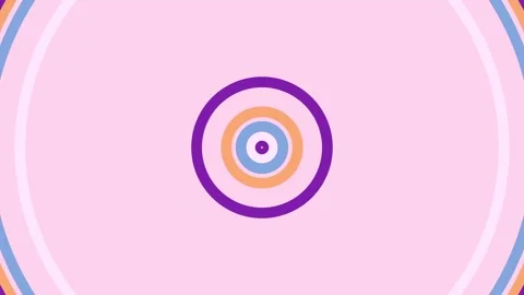 Concentric circles illusio a mesmerizing visual display of concentric circles  Stock Footage 313558578