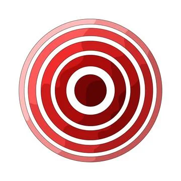 Concentric circles illustration Illustrazione stock