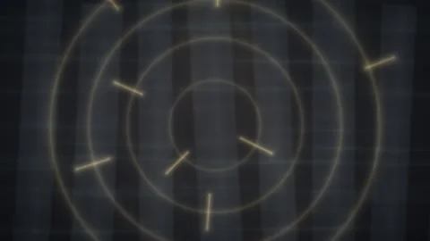 Concentric circles intersect, motion ripples through smoky glass texture Vídeo Stock 330922953