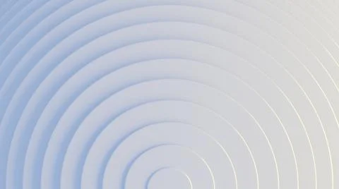 Concentric circles pattern on white and light blue. Clean, unobtrusive abstra Stock Illustration