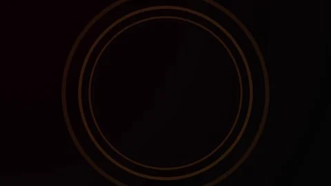 Concentric circles pulse outward against a dark background Video stock 345860239
