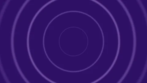 Concentric circles radiating in deep violet hues 库存影片 335255864