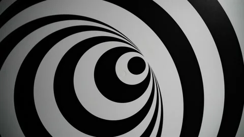 Concentric circles that revolve on themselves. Stock Footage 219032987