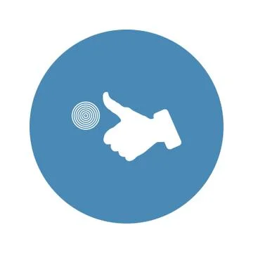 Concentric circles, rings abstract geometric element. Ripple, impact effect Stock Illustration