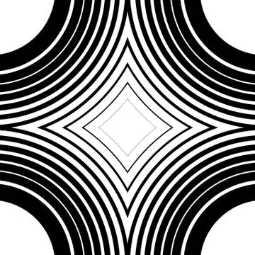 Concentric circles, rings abstract vector. Can be used as a seamless pattern. Stock Illustration