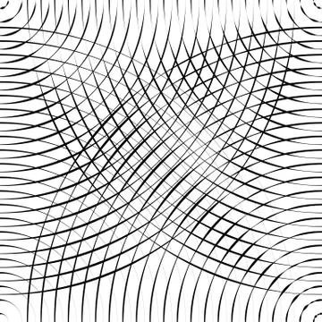 Concentric circles seamless monochrome pattern. Abstract geometry background Stock Illustration