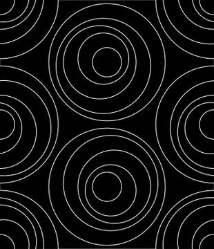 Concentric circles seamless pattern. Stock Illustration