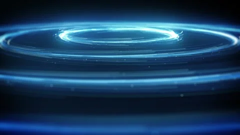 Concentric Circles Of Spinning Particles | Stock Video | Pond5