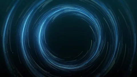 Concentric Circles Of Spinning Particles | Stock Video | Pond5