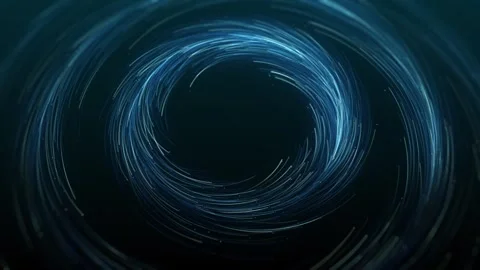 Concentric Circles Of Spinning Particles Stock Footage 248426686