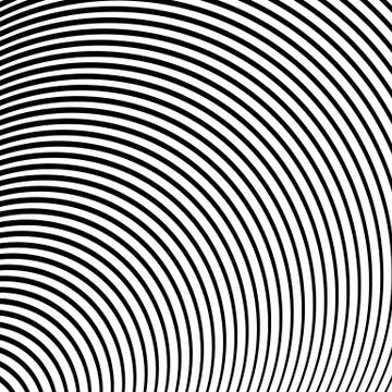 Concentric circles,concentric rings abstract geometric pattern. Radial, radia Illustrazione stock