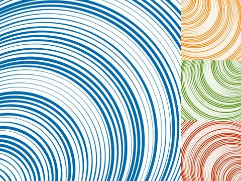 Concentric circles,concentric rings abstract geometric pattern. Radial, radia 스톡 일러스트