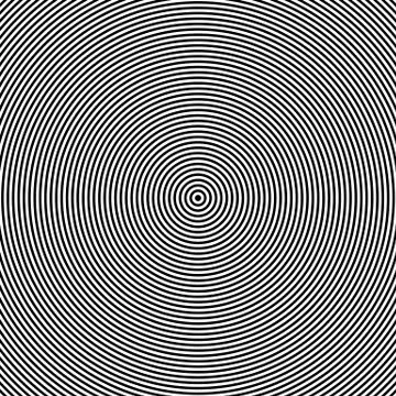 Concentric circles,concentric rings abstract geometric pattern. Radial, radia Stock Illustration