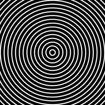 Concentric circles,concentric rings abstract geometric pattern. Radial, radia 库存插图
