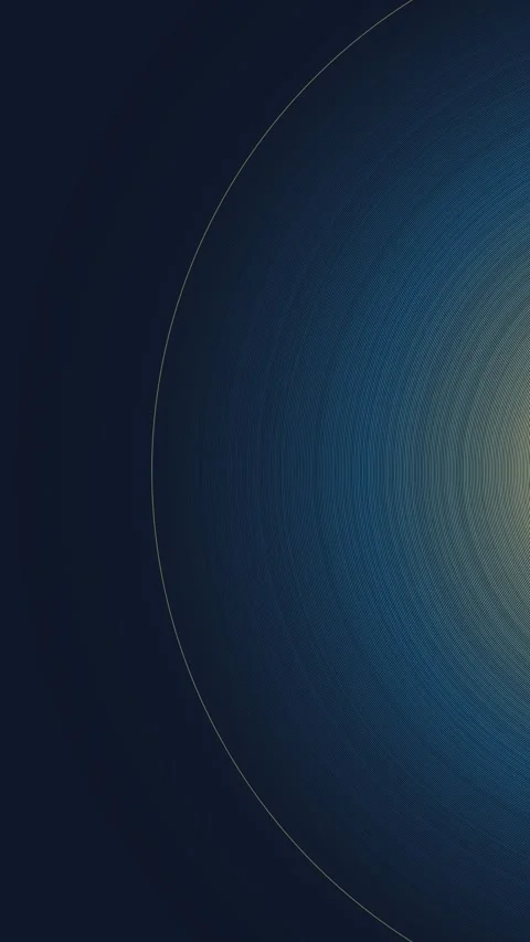 Concentric circular lines pattern with blue and yellow light gradient for m.. 動画素材 348115457