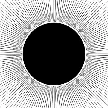 Concentric circular pattern. Random burst, radiating, radial element with dis Stock Illustration