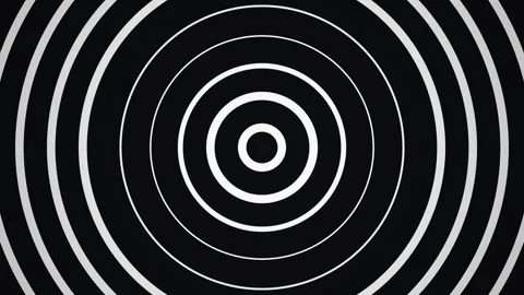Concentric circular patterns create a bold visual Stock Footage 339373050