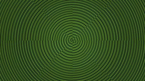 Concentric circular patterns with green lines on the Stock Footage 339518601