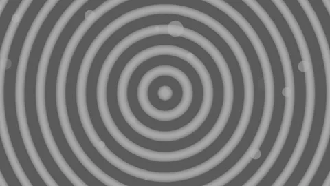 Concentric circular rings forming a target-like pattern with soft light dot.. Stock Footage 329943336