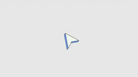 Concentric circular signal cursor pointer neubrutalism UI element Stock Footage 337034163
