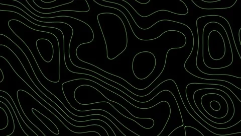 Concentric Contours Circle A Slowly Deepening Terrain Basin Stock Footage 344513927