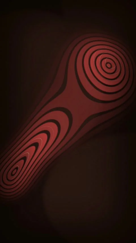Concentric crimson ring system seamless loop motion background Stock Footage 347034341