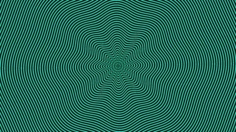 Concentric cyan rings that ripple and distort toward a central Stock Footage 339376570