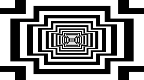 Concentric dashing frames Stock Footage 48832072