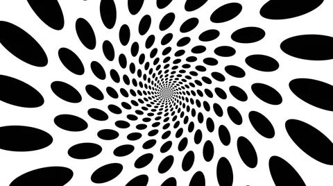 Concentric, dashing, rotating ellipse - optical, visual illusion Vídeos de archivo 42844326